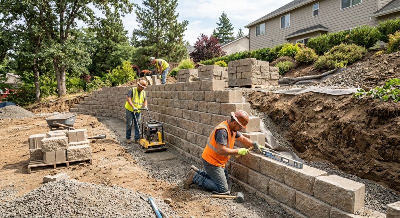 Retention Wall Construction in Kissimmee, FL
