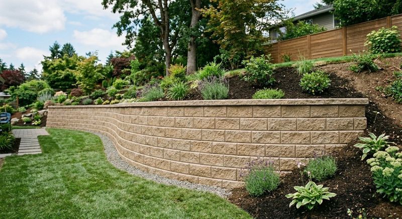 Block Retaining Wall Installation in Kissimmee, FL