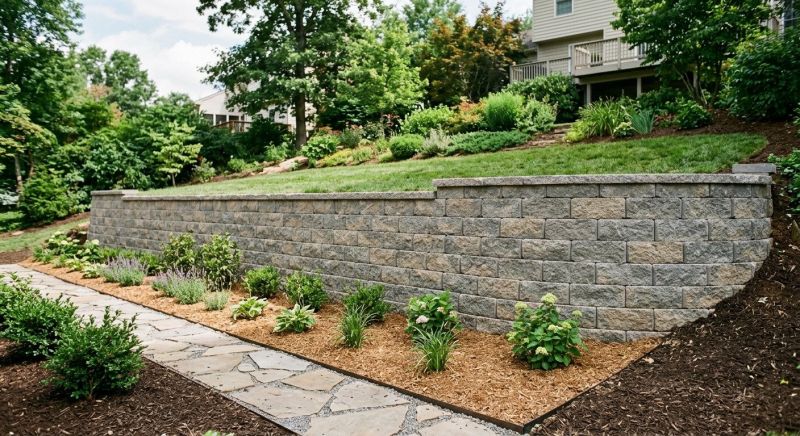 Block Retaining Wall Installation in Vero Beach, FL