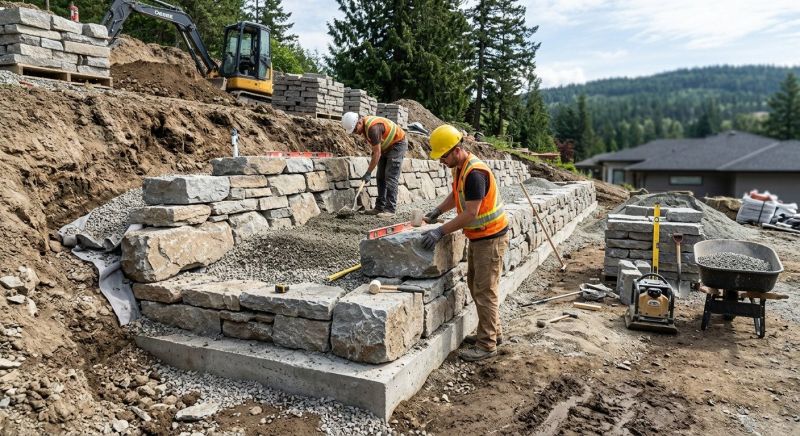 Hardscape Wall Construction in Santa Rosa, CA