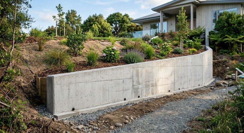 Retention Wall Installation in Daytona Beach, FL