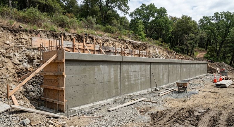 Retention Wall Installation in Deland, FL